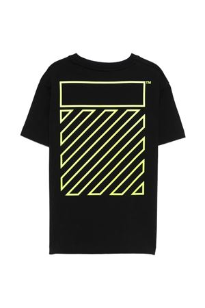 white cotton t-shirt OFF WHITE KIDS | OBAA002S26JER004001